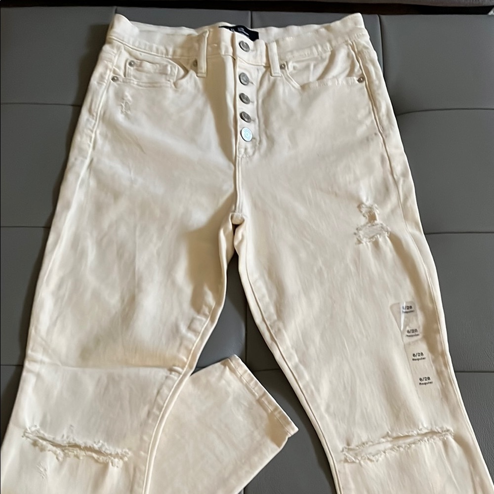 GAP Women's Cream Jeans